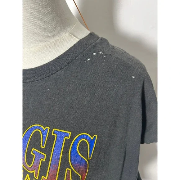 Vintage 90's y2k sturgis bike rally bald eagle graphic tee muscle tshirt - Picture 4 of 7